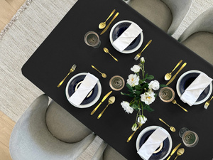Tablecloth 130x180 Stain-Resistant Surbo Black