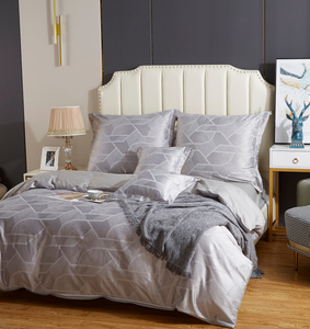 Bedding set 220 x 200 5 pcs Satin Embroidered AT014