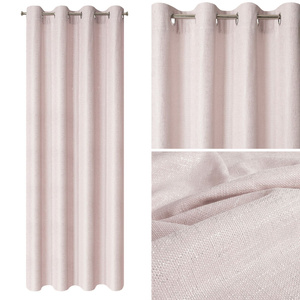 Liv 140 x 250 Decorative Curtain Pink