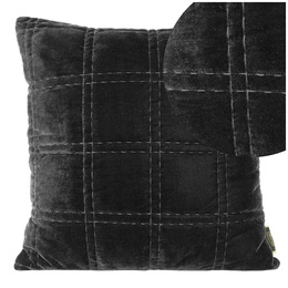 45 x 45 Decorative Velvet Pillowcase KRISTIN2 Black