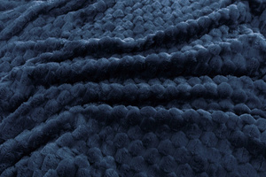 Blanket 200 x 220 Microfiber Design Cindy6 Navy Blue