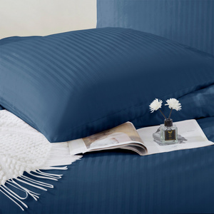 Bedding 160 x 200 3pc Cotton Adamashek Navy Blue