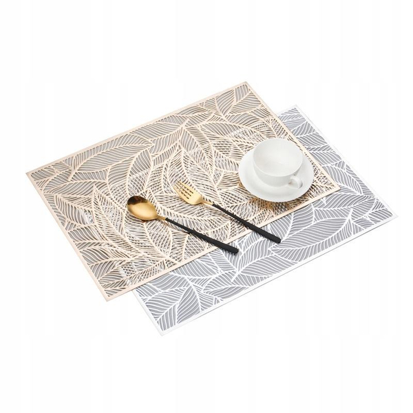 30 x 45 Decorative Skyline Silver Placemat