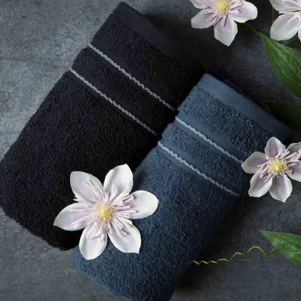 70 x 140 Terry Bath Towel Emina 10 Turquoise