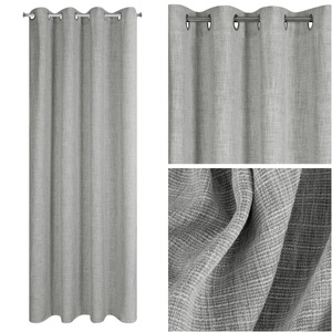 Curtain 140 x 250 Decorative Ready Roma Silver