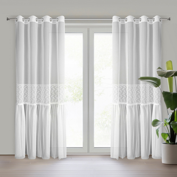 Firana 140 x 250 Dekoracyjna Lauri Przelotki B+Sre