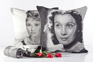 Lady Tapestry Pillowcase 45 x 45 Ash
