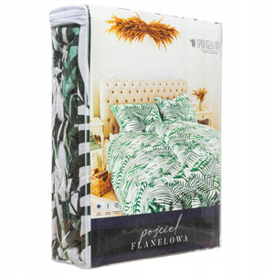 Bedding 220 x 200 3pc Flannel Jungle Green