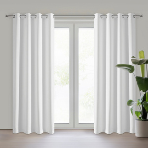 Zasłona 135 x 250 Dekoracyjna Przelotki Adley Biel