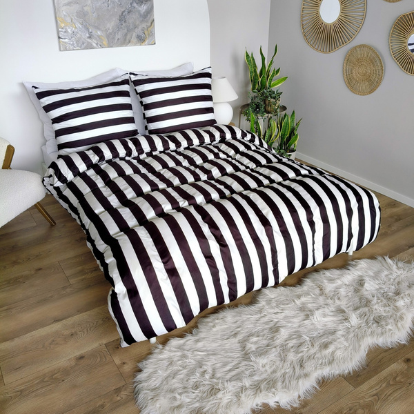 Pościel 140 x 200 2cz Mikrofibra w Pasy Eusebia Home 03