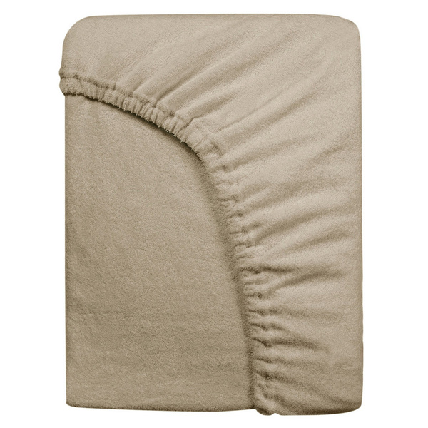Prześcieradło Frotte z Gumką 032_C Jasny Beż 60x120