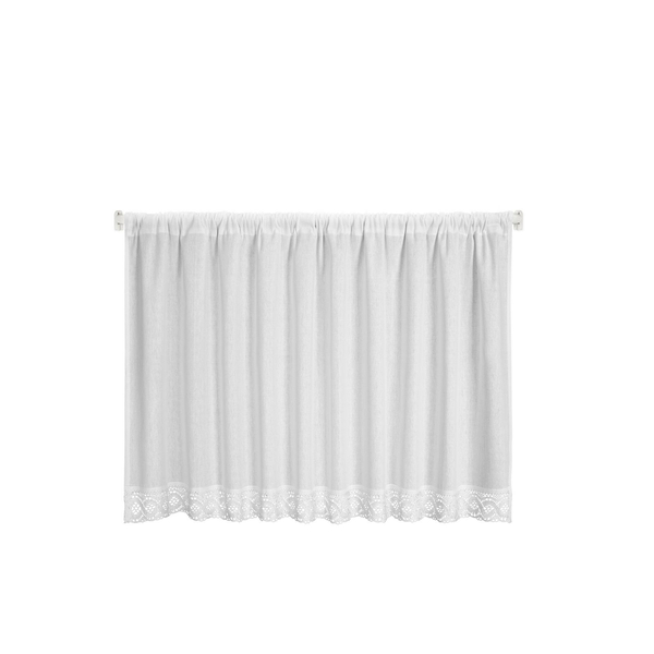 Decorative Curtain Vince On Tape 60 x 150 White