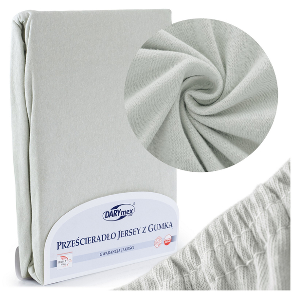 Jersey sheet with elastic 155_D Ash 120x200