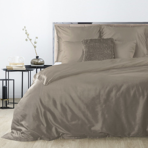 Bedding 160 x 200 3pc Satin Nova3 Coffee