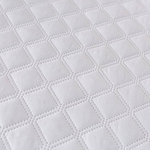 Bedspread 160 x 220 Quilted Double-sided Ruffy White