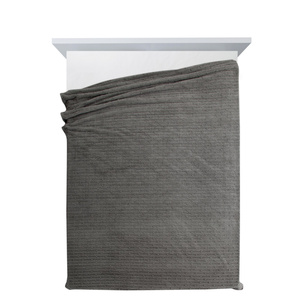 Blanket 150 x 200 Microfiber Embossed Lisa Steel