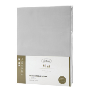 Prześcieradło 140 x 200 Z Gumką Nova3 Srebrny