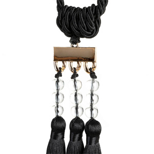 Decorative Cord for Curtains 66 x 30 Nora Black