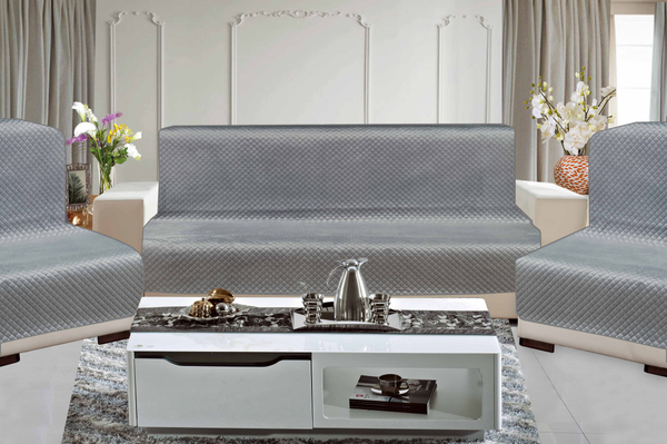 Quilted Bedspread 7082 Velvet Grey1 220x240