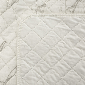 Quilted Velvet Bedspread 170 x 210 Luiz6 Cream+Gold