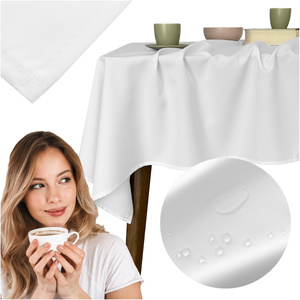 Tablecloth 140x200 Stain-Resistant Surbo White