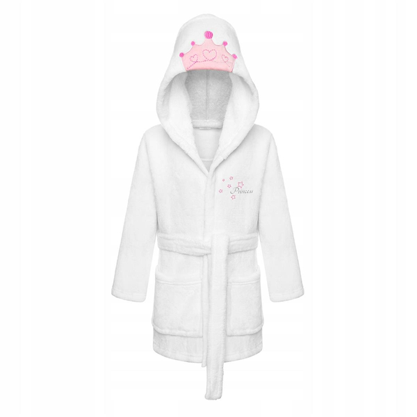 Children's Bathrobe with Hood M 120 Princess