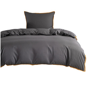 Bedding set 140 x 200 2pcs Smooth with Lace Brandon 05