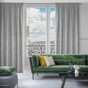 Curtain 140 x 270 Decorative Tape Agis Silver