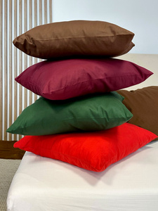 Cotton Pillowcase 70 x 80 Uniform Ola Red 