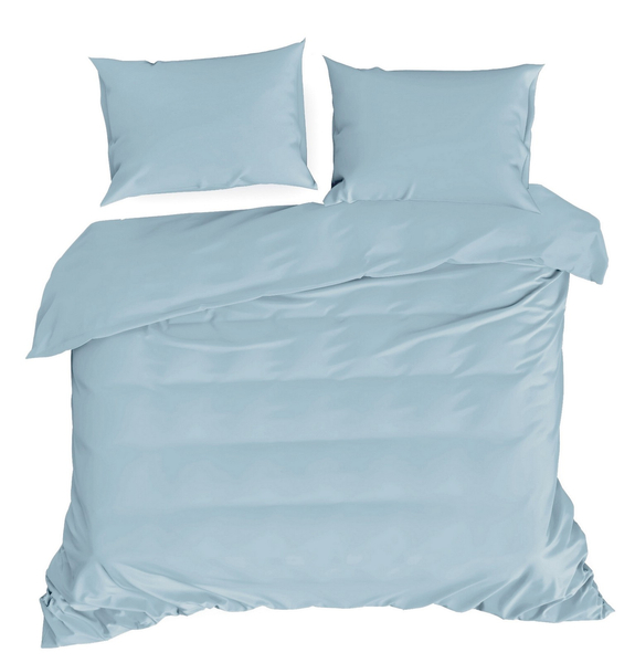 Bedding 180 x 200 3pc Satin Nova3 Blue