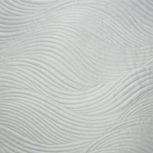 Bedspread 170 x 210 Quilted Velvet pattern Ria5 White