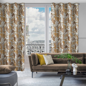 Curtain 140 x 250 Decorative Adel White+Silver