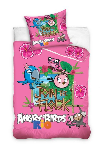Children's License Bedding 228 Angry Bird Rio Multicolored 160x200NP 2 Pieces