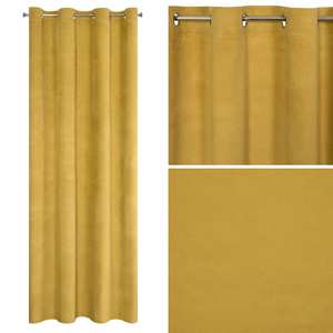 Curtain 140 x 250 Decorative Velvet Milo Honey