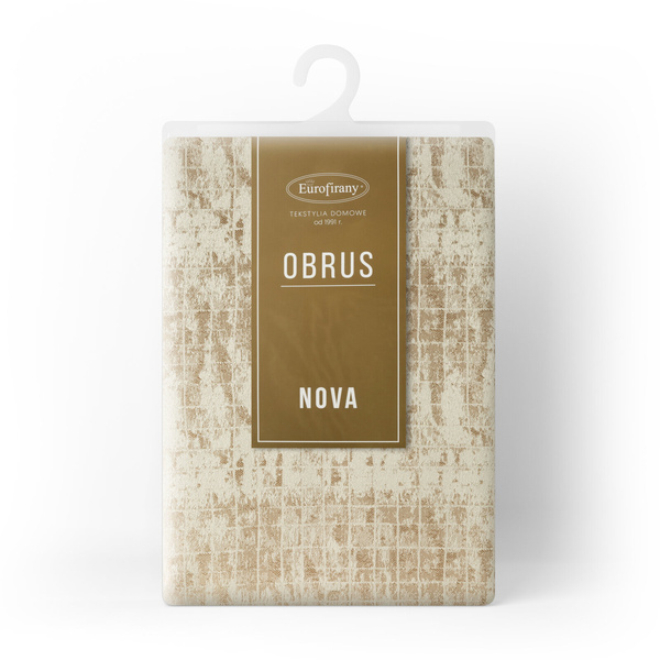 Obrus 140 x 300 Dekoracyjny Żakardowy Alina Beż