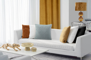 Velvet pillowcase Isla 40 x 40 Steel