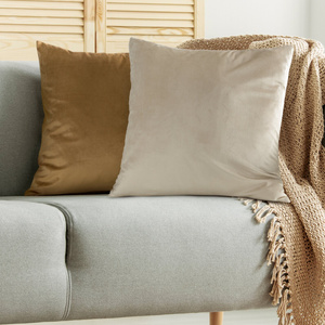 Cushion cover 45 x 45 Decorative Velvet Gaja1 J.Beige