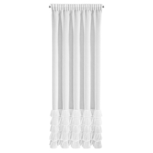 Firana 140 x 270 Dekoracyjna Taśma DANI 1 Biały