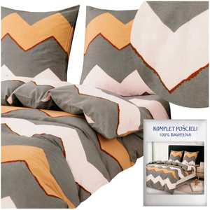 Bedding 160 x 200 3 pcs Cotton Satin no. A1810