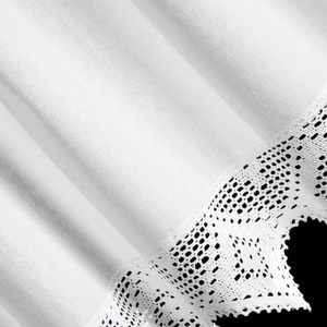 Isaac Decorative Curtain on Braces 60 x 150 White