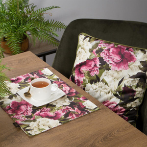 Serweta 30 x 40 4szt Dekoracyjna Velvet3 Oliw+Róż