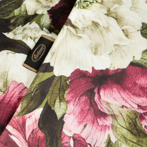 30 x 40 4pc Decorative Velvet3 Napkin Olive+Pink