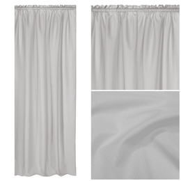 Curtain 140 x 250 Garden with Tape Gaia Gray