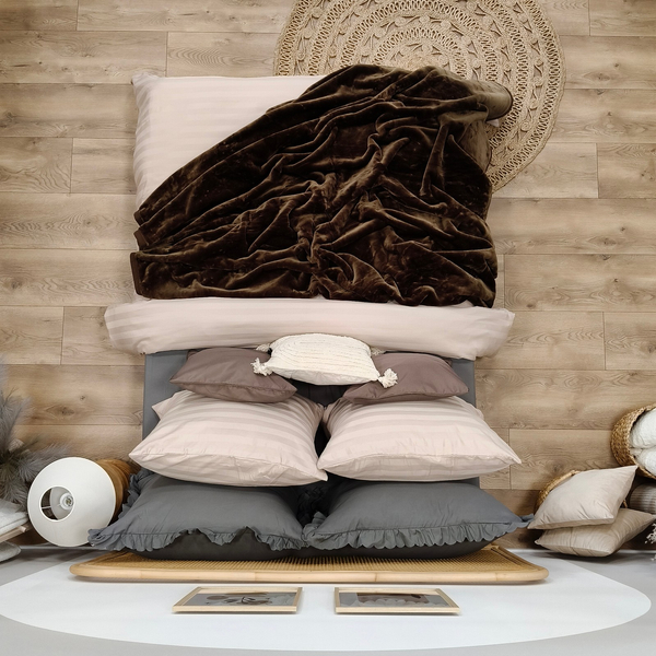 Koc 200 x 220 Akrylowy Jednolity Ciepły Yasemin 03