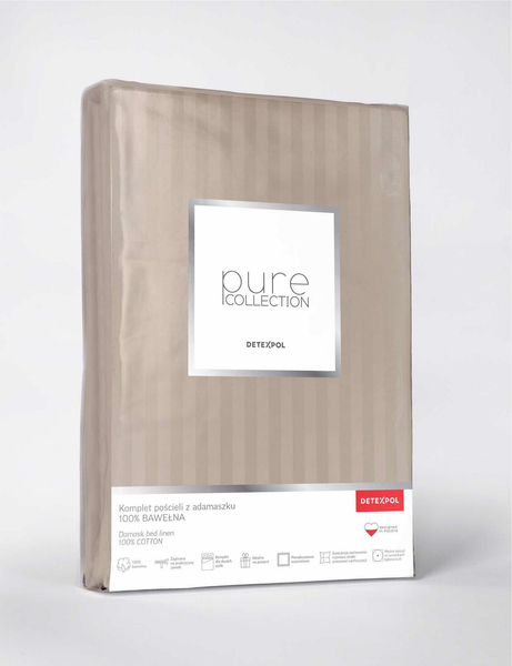 Bedding 220 x 200 3pc Satin Cotton Pure 10