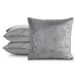 Poszewka 45 x 45 Dekoracyjna Velvet Tulia Stal