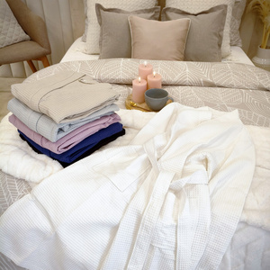 Szlafrok Gofer Bawełna Unisex Vizzy L 02 Beż