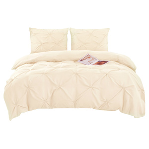 Bedding 160 x 200 3pc Decorative Pleated Pia 01