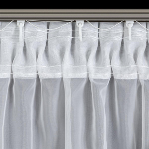 Venice Decorative Curtain 360 x 250 Tape White