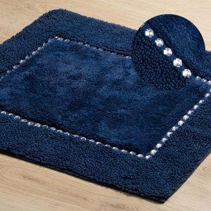 Cotton Rug 60 x 90 Chic Navy Blue